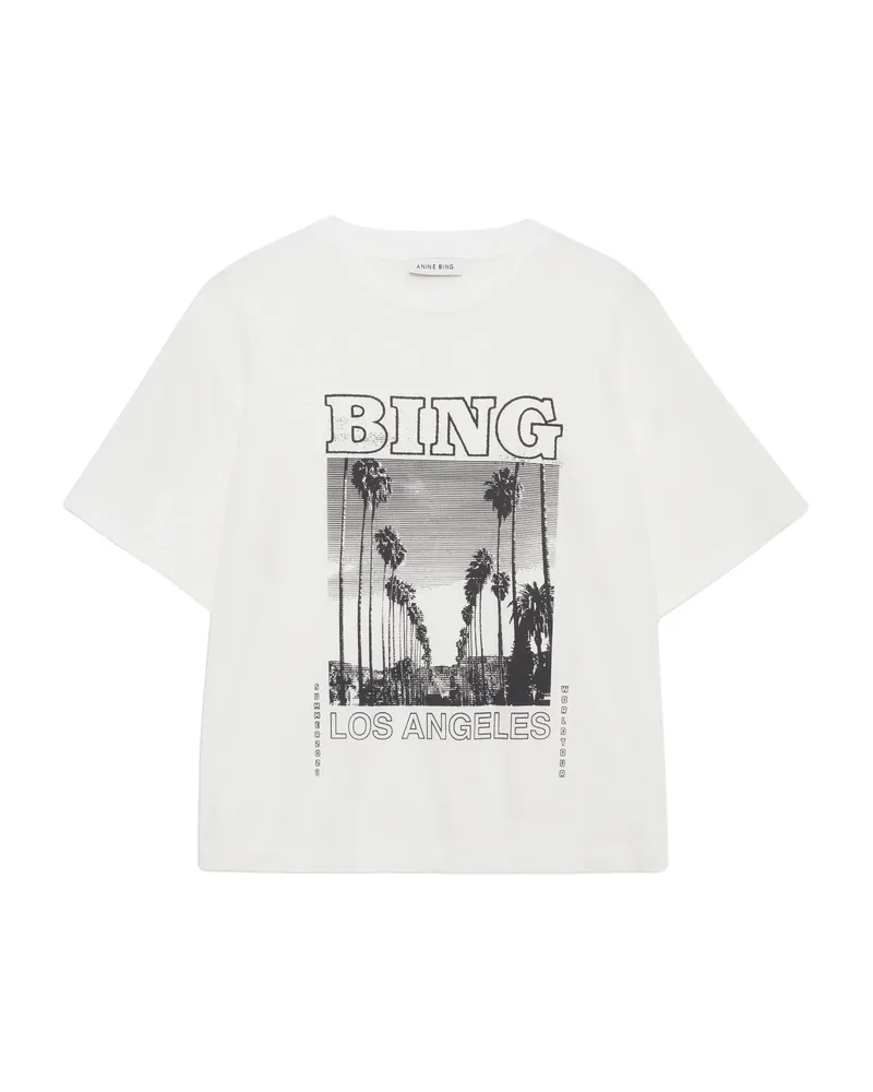 Anine Bing LOUIS TEE BING TOUR - IVORY White