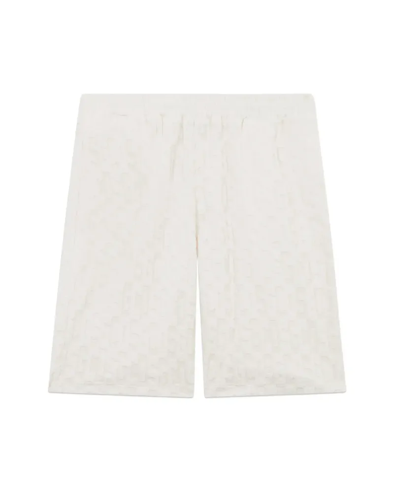 GCDS Monogram-patterned Shorts White