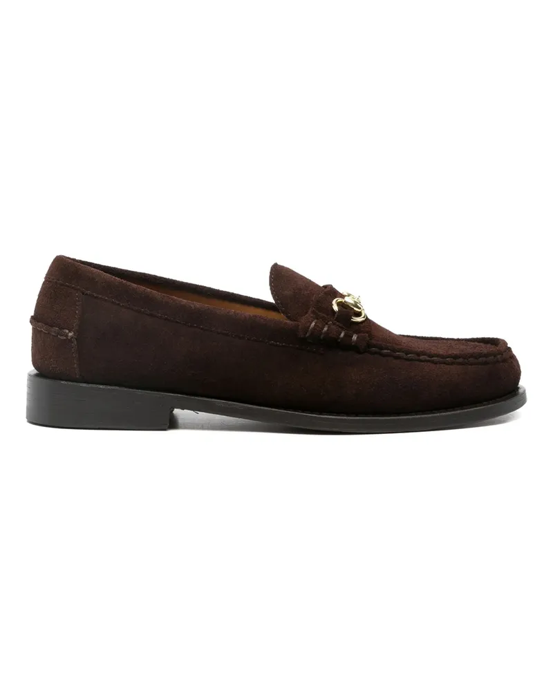 Sebago Horsebit Suede Loafers Brown