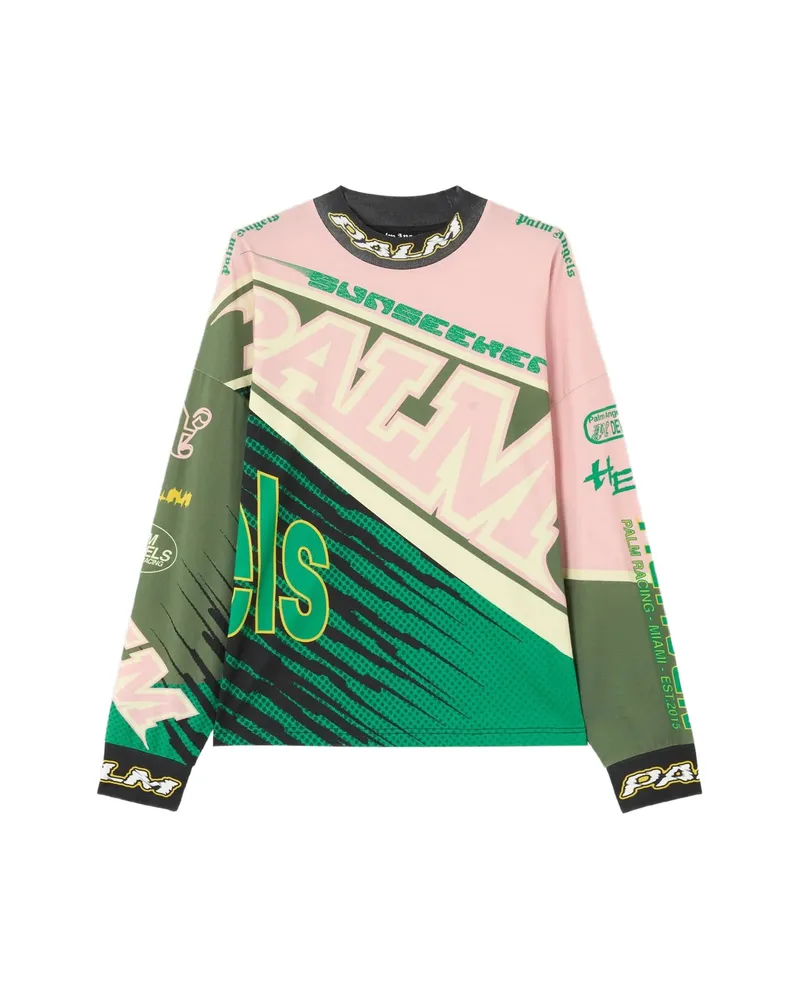 Palm Angels Long-sleeve Graphic T-shirt Pink