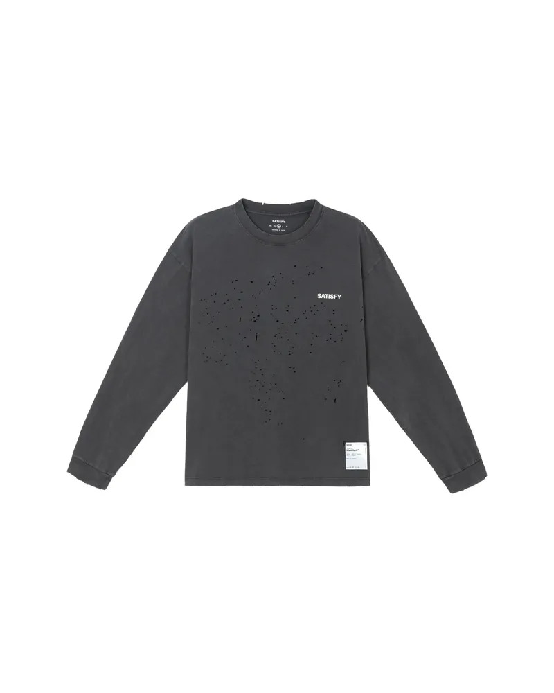 Satisfy MothTech Distressed Long-sleeve T-shirt Grey