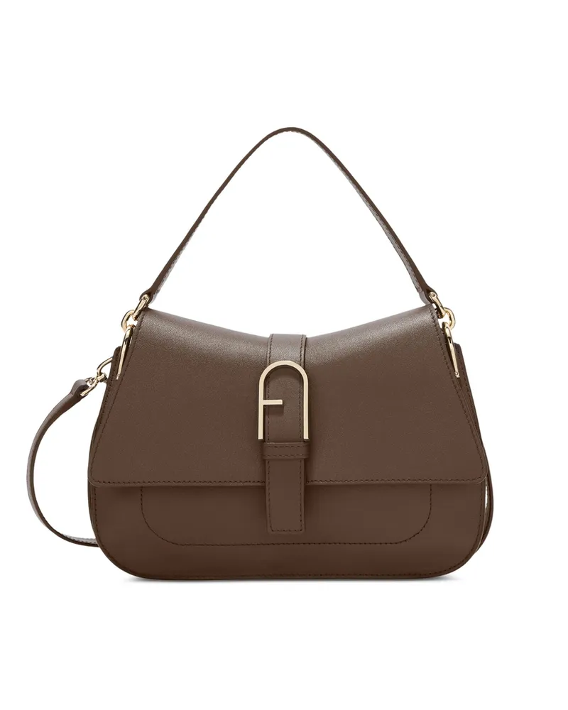 Furla Flow Suitcase With Handle M Brown