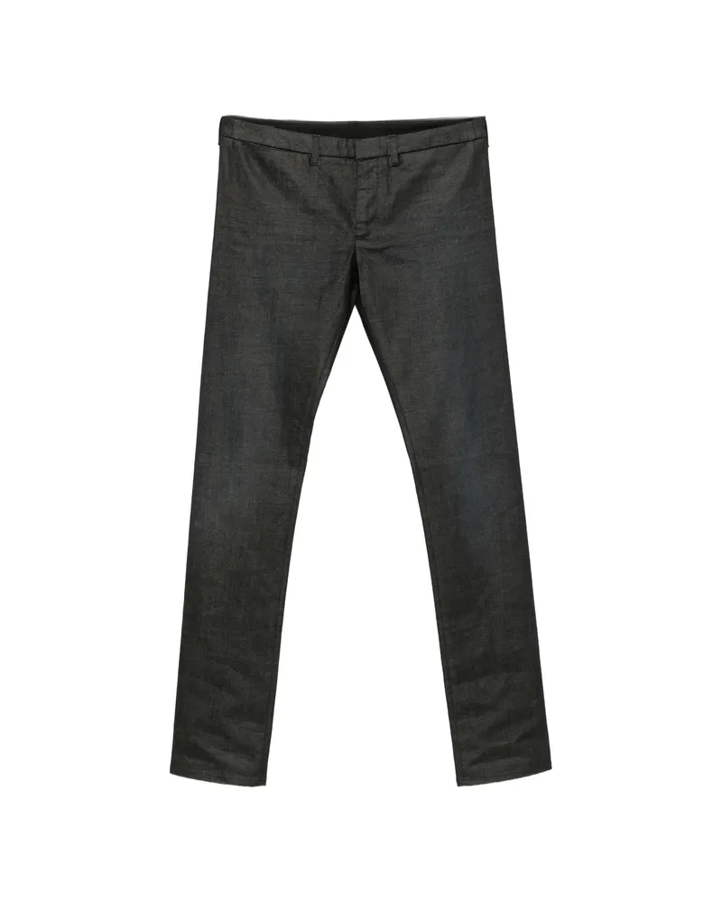 Gucci Logo-patch Straight-leg Jeand Black