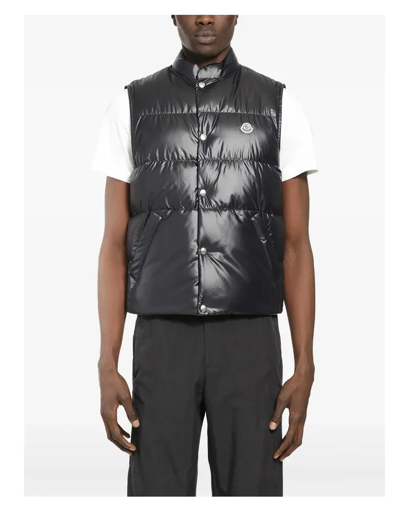 Moncler Sleeveless Buttoned Gilet Blue