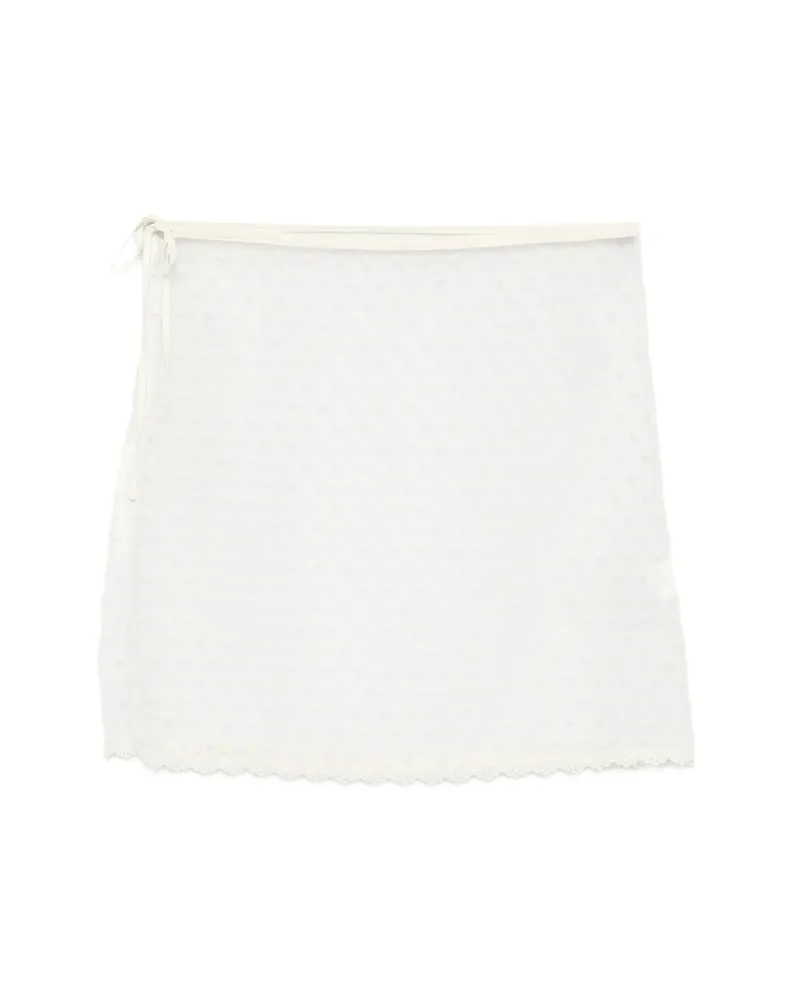 Dunst Dotted Lace Skirt Neutrals