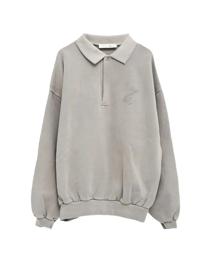 Fear of God Embroidered Classic Polo Shirt Grey
