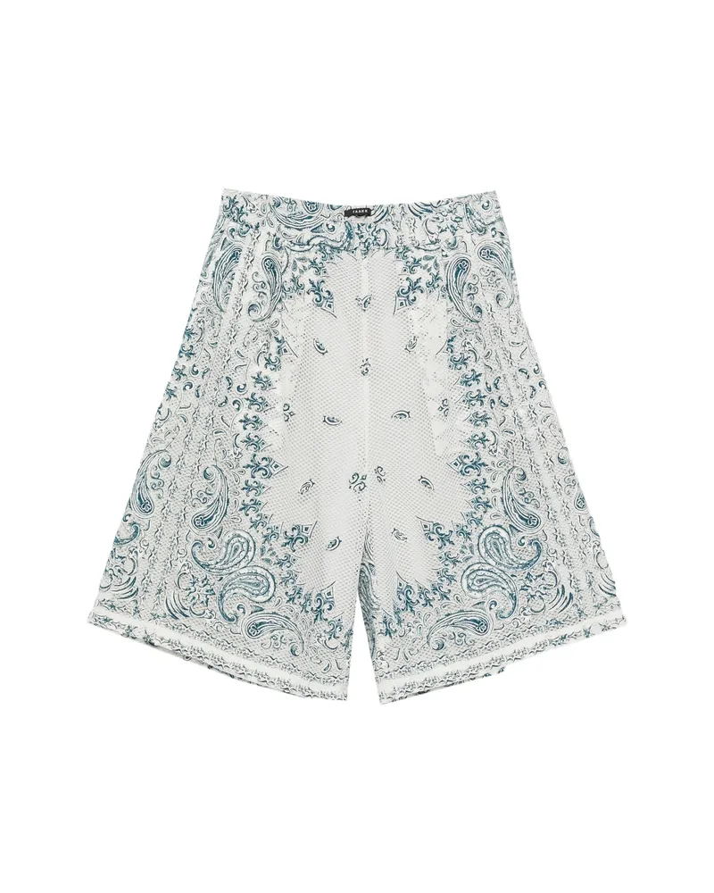 TAAKK Paisley-print Shorts White