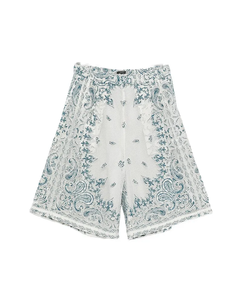 TAAKK Paisley-print Shorts White