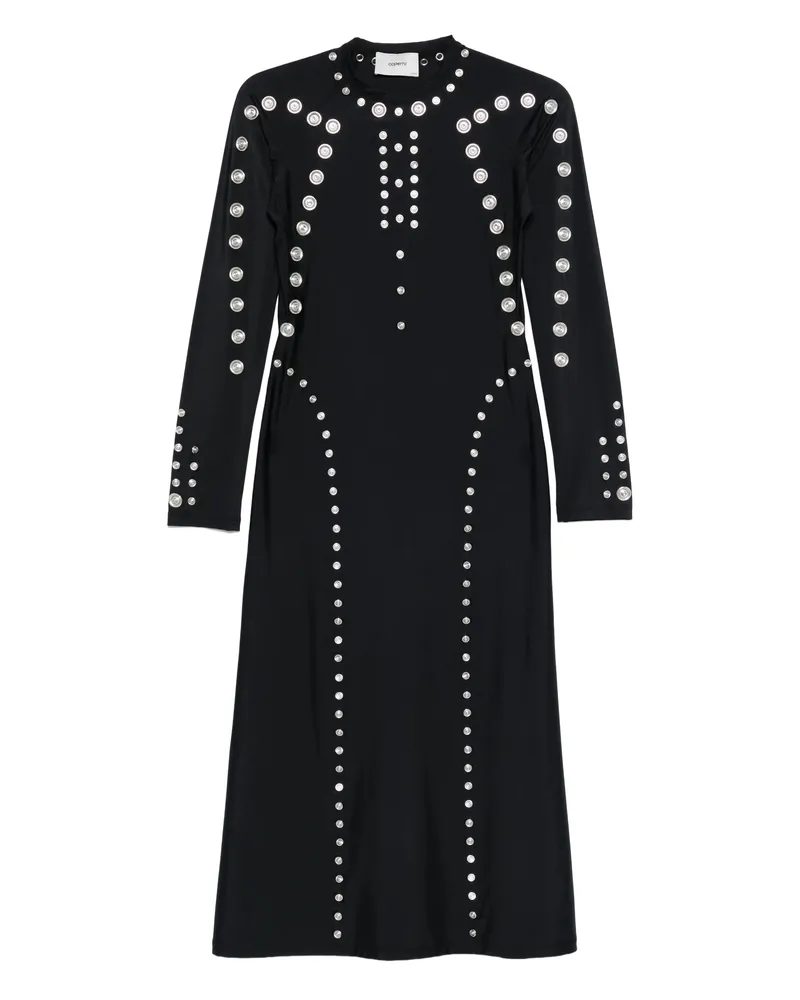 COPERNI Metallic-embellished Long-sleeve Dress Black
