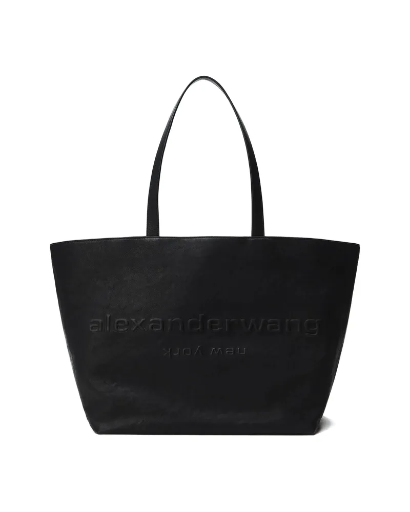 Alexander Wang Embossed-logo Tote Bag Black