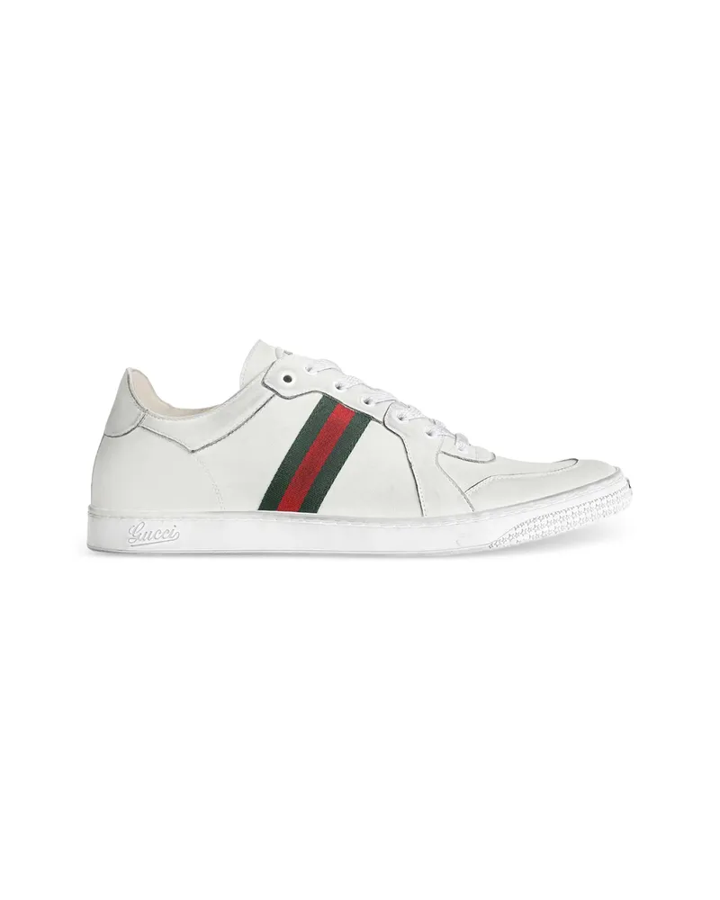 Gucci Leather Sneakers White