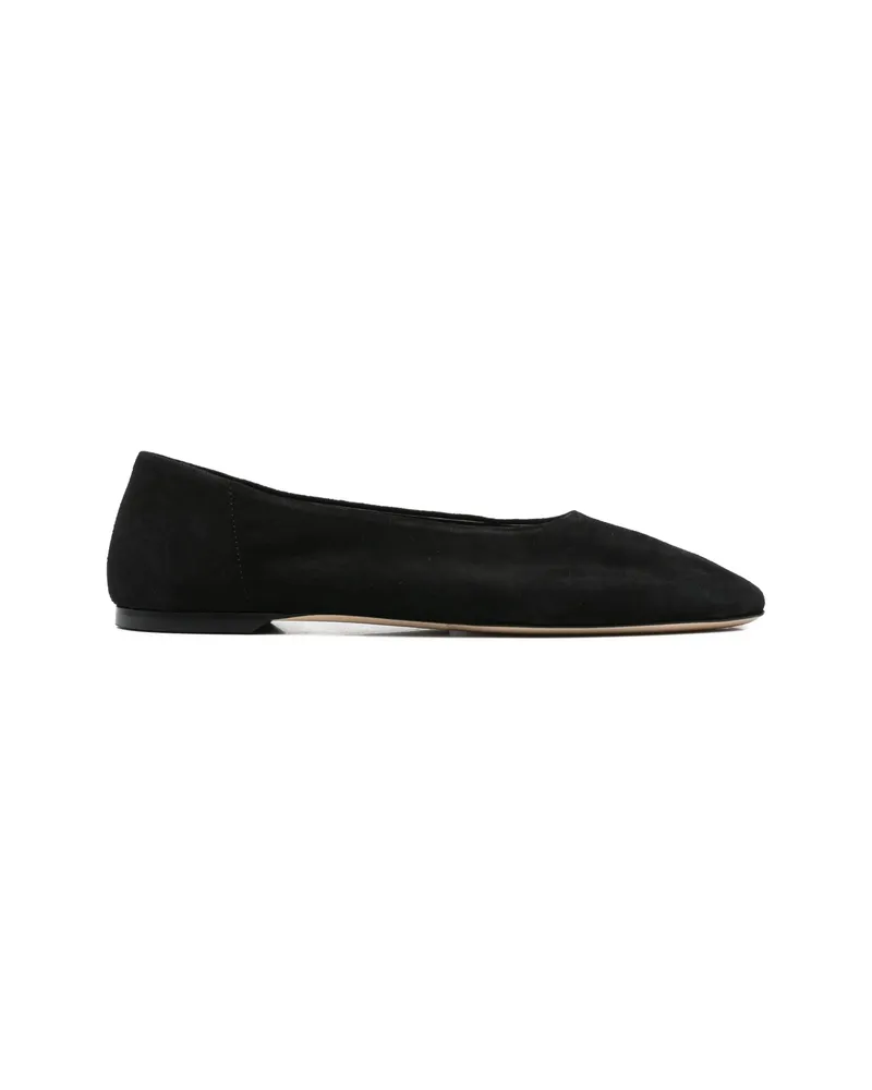 Totême Almond-toe Ballet Flats Black