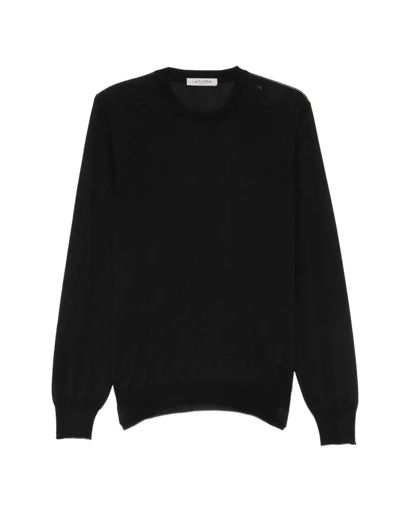 La Fileria Crew-neck Long-sleeve Sweater Black