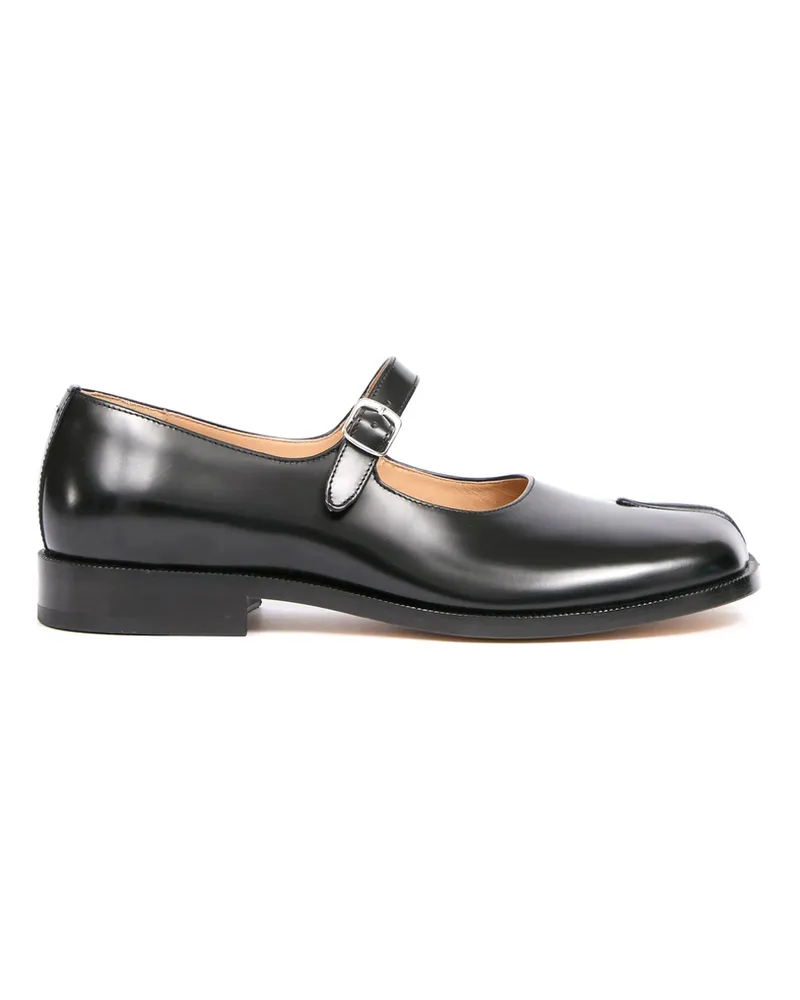Maison Margiela Taby Mary-Jane Leather Loafers Black