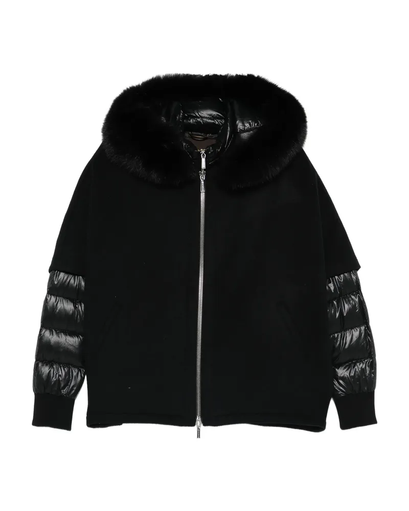 MOORER Pegaso Padded-panel Jacket Black