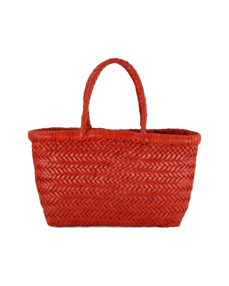 Dragon Diffusion Mini Flat Gora Woven Tote Bag Red