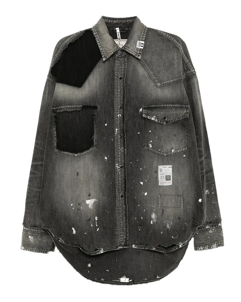 MIHARAYASUHIRO Logo-patched Shirt Black