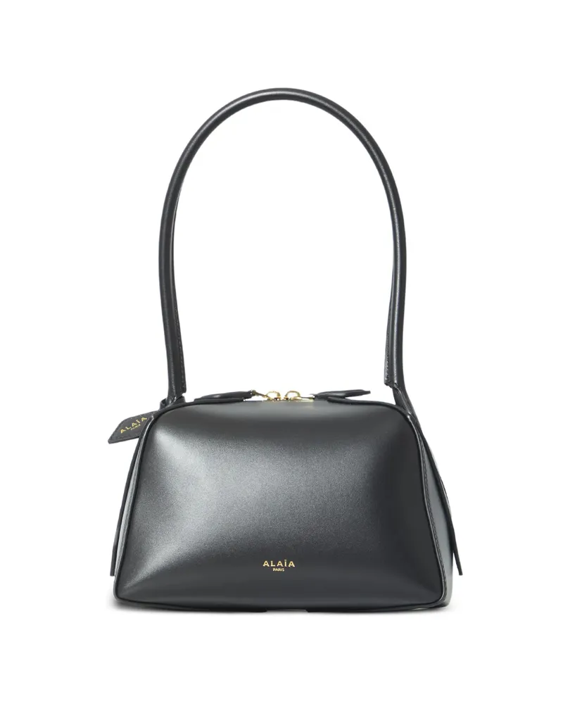 Alaïa Logo-print Shoulder Bag Black