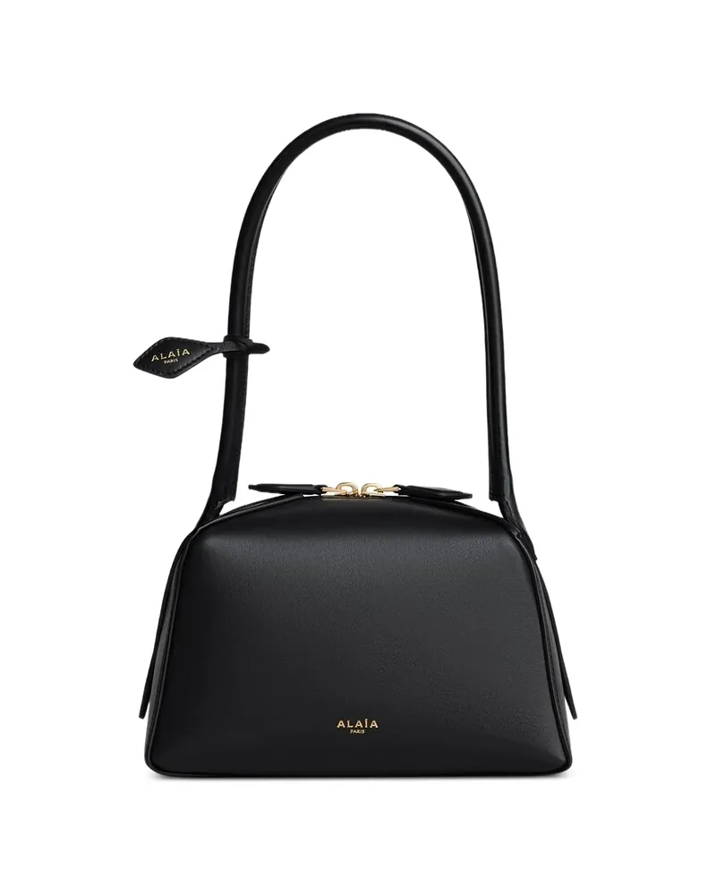 Alaïa Le Bouledogue Small Bag In Calfskin Black