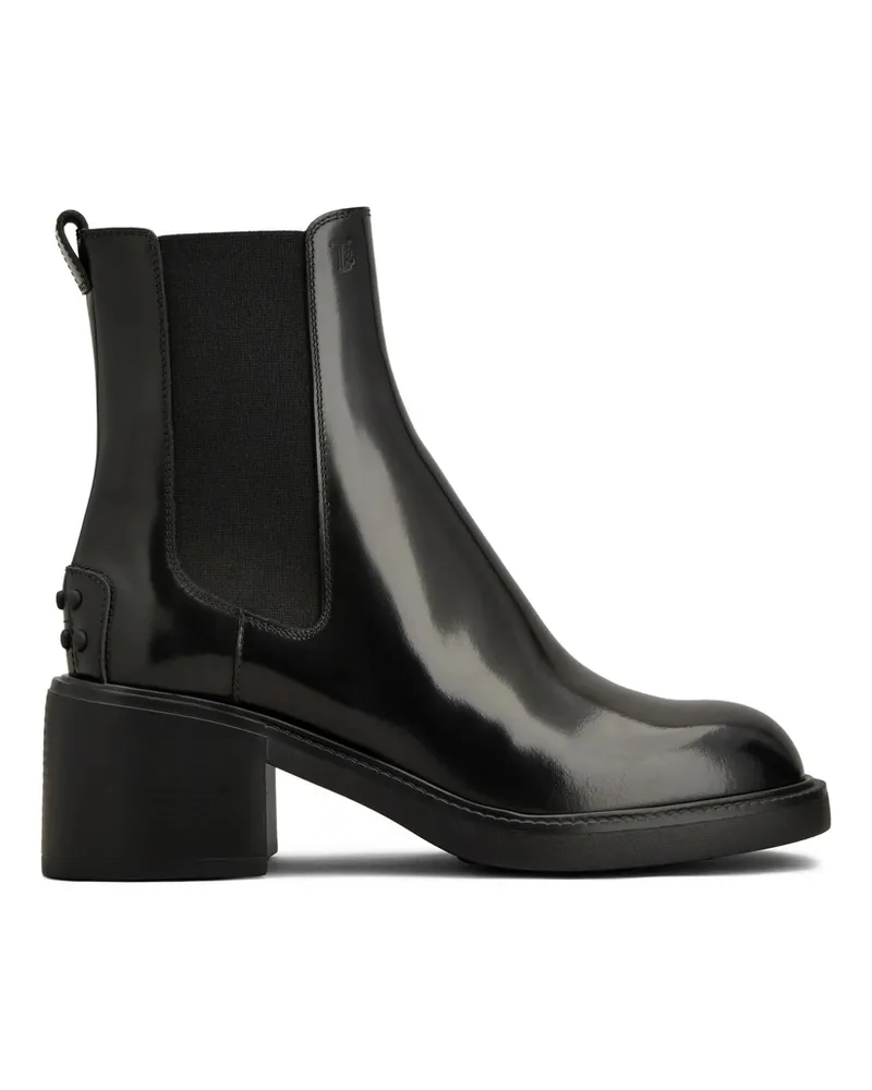 TOD'S Leather Chelsea Boots Black