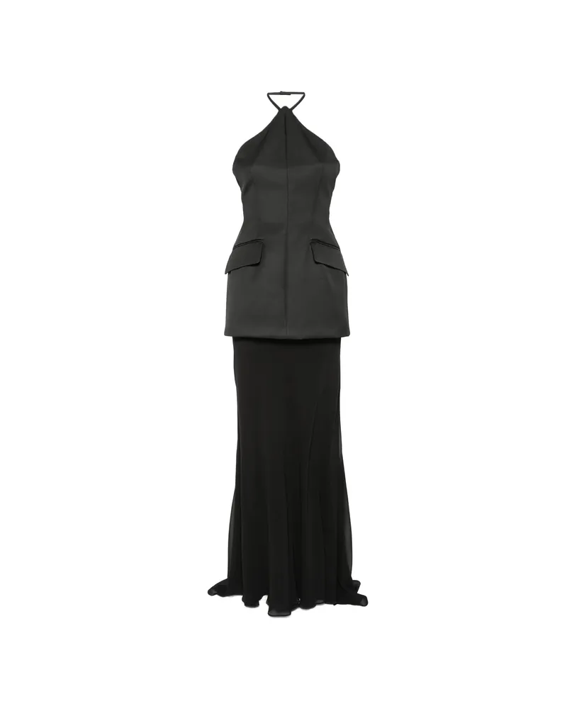 SPORTMAX Spxpinne Halterneck Maxi Dress Black