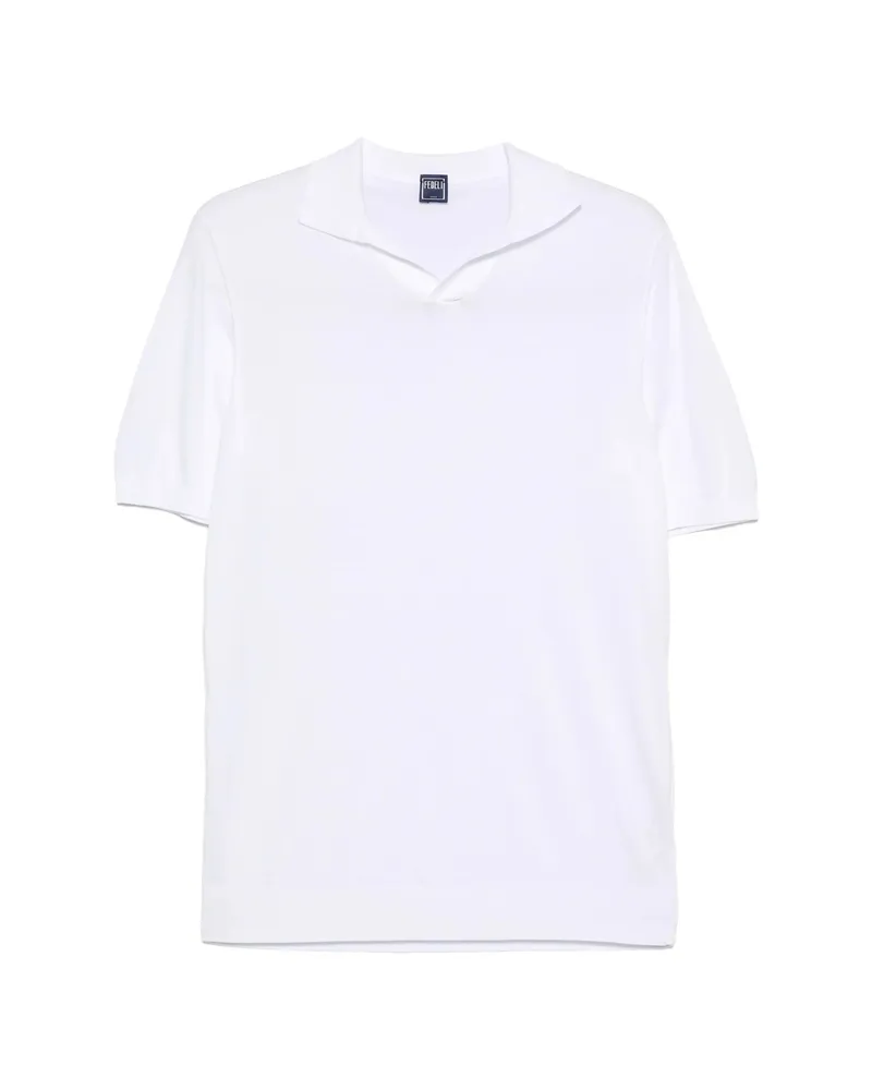 Fedeli Polo-collar T-shirt White