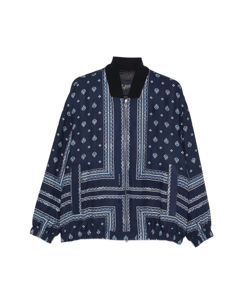 Seafarer Oscar Patterned Jacket Blue