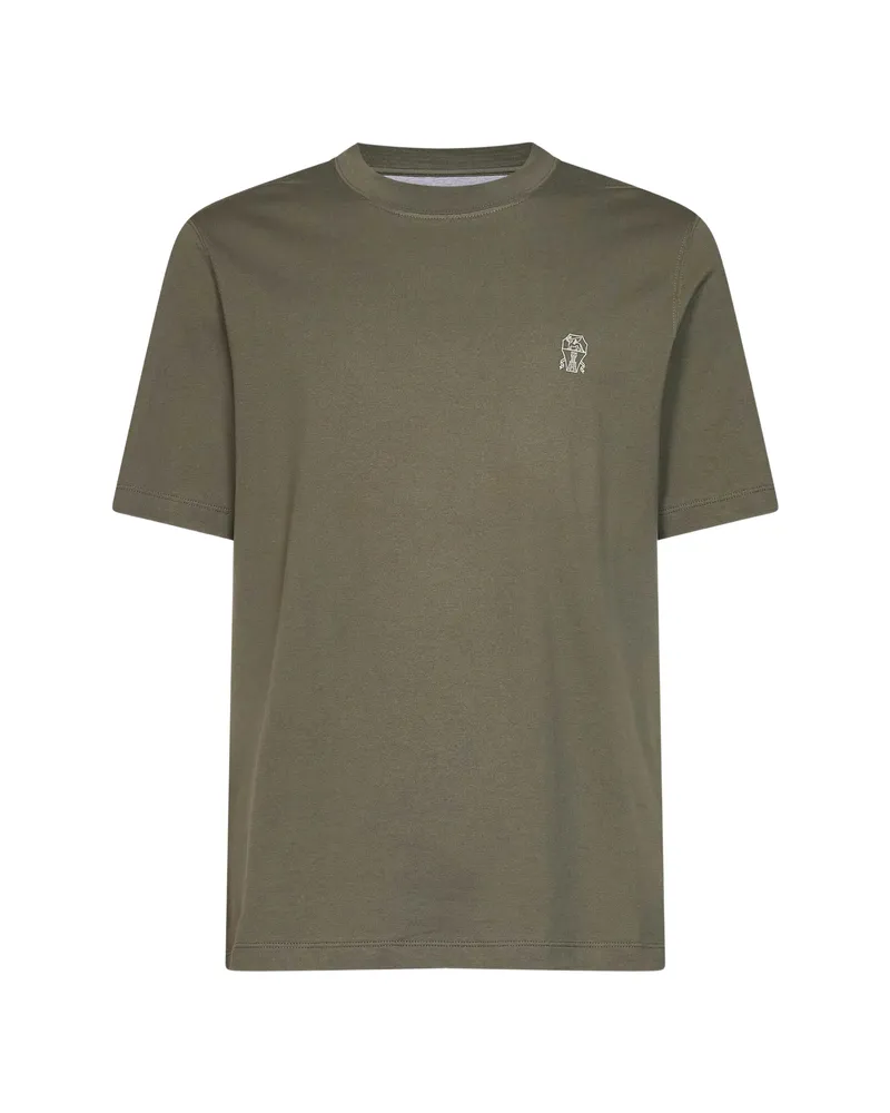 Brunello Cucinelli Solomeo Cotton T-shirt Green