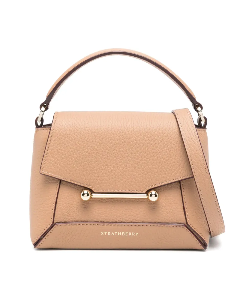 Strathberry Mosaic Tote Bag Brown