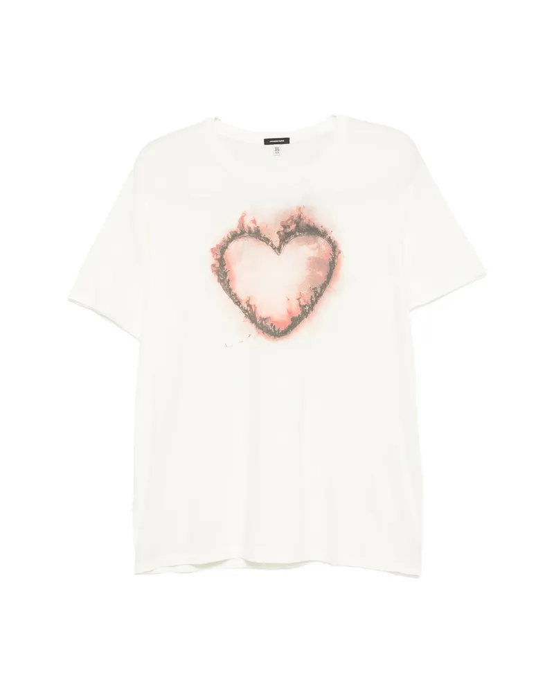 R13 Heart-print T-shirt Black