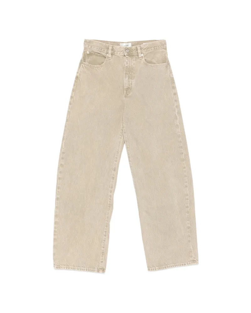 Frame Denim The Bow Wide-leg Jeans Neutrals