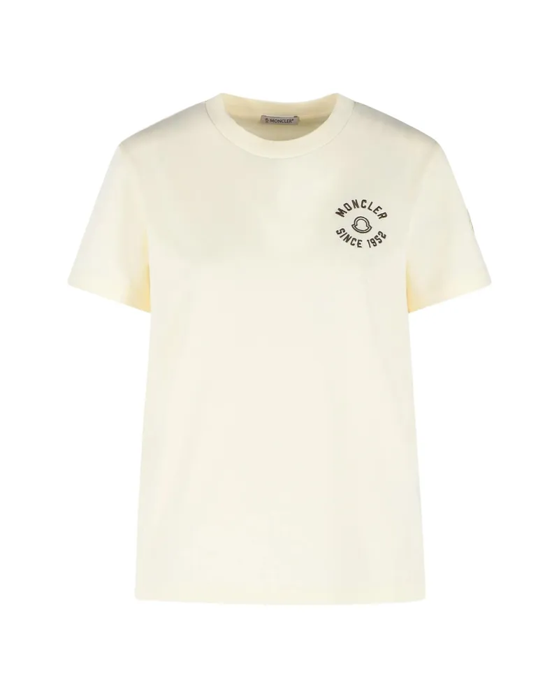 Moncler Logo-detail T-shirt Neutrals