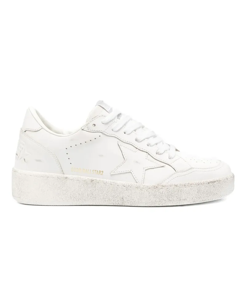 Golden Goose Ball Star Leather Trainers White