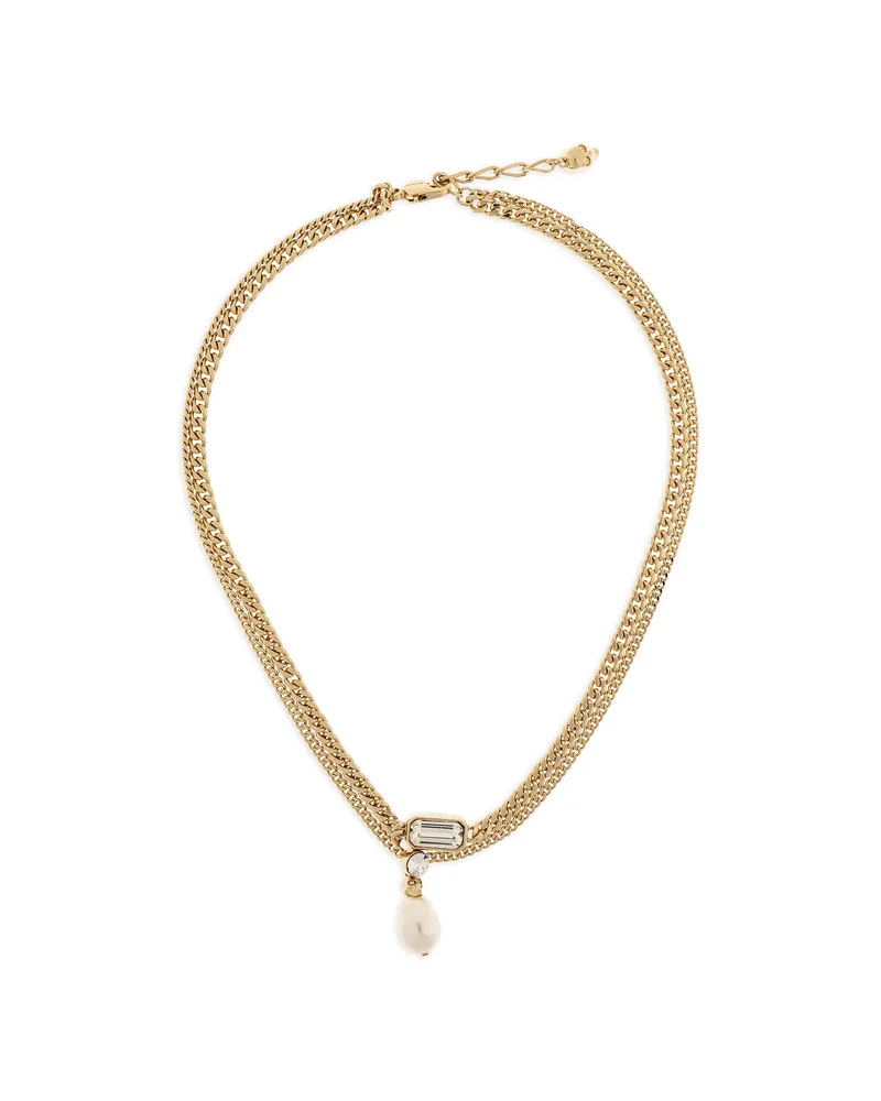 Alexander McQueen Drop-pendant Necklace Gold