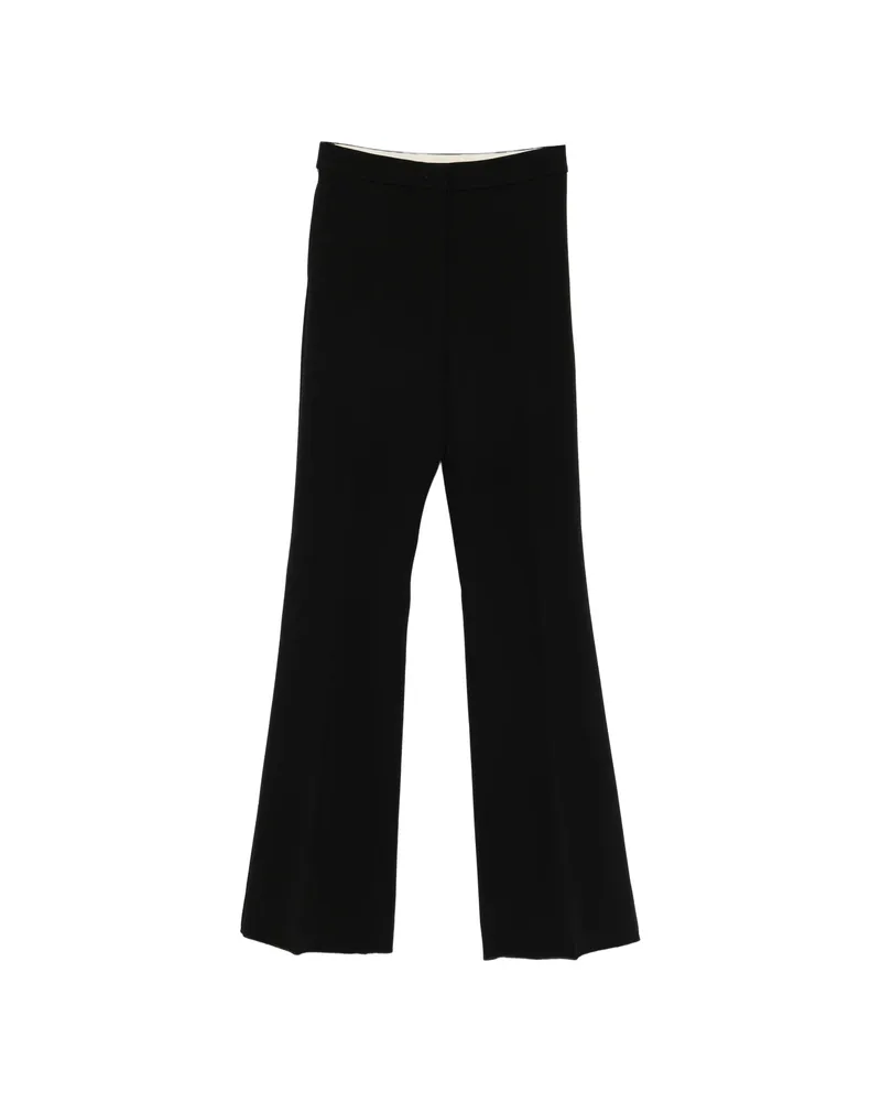 Max Mara Black Flared Trousers Black