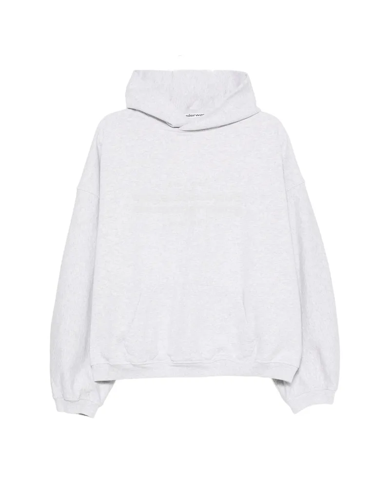 Alexander Wang Logo-print Oversized Hoodie Grey