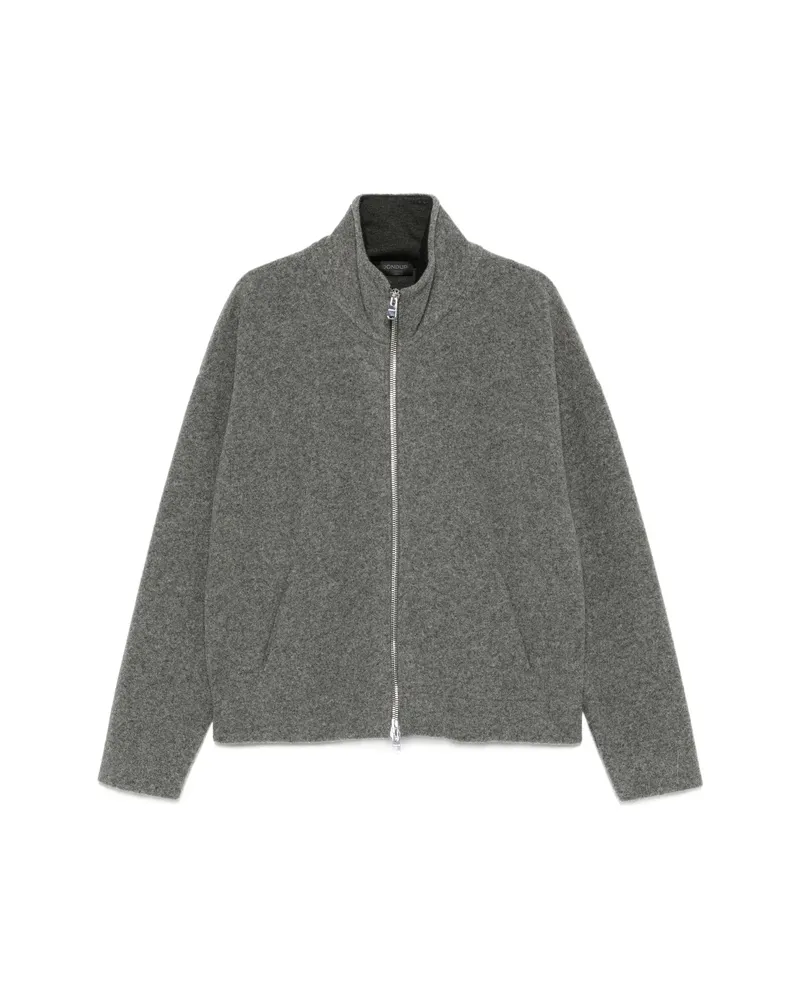 Dondup Zip-up High-neck Jacket Grey
