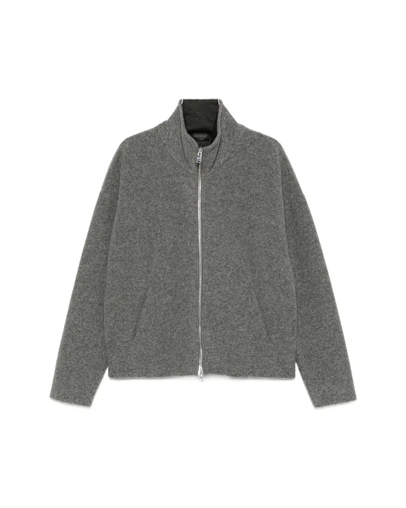 Dondup Zip-up High-neck Jacket Grey
