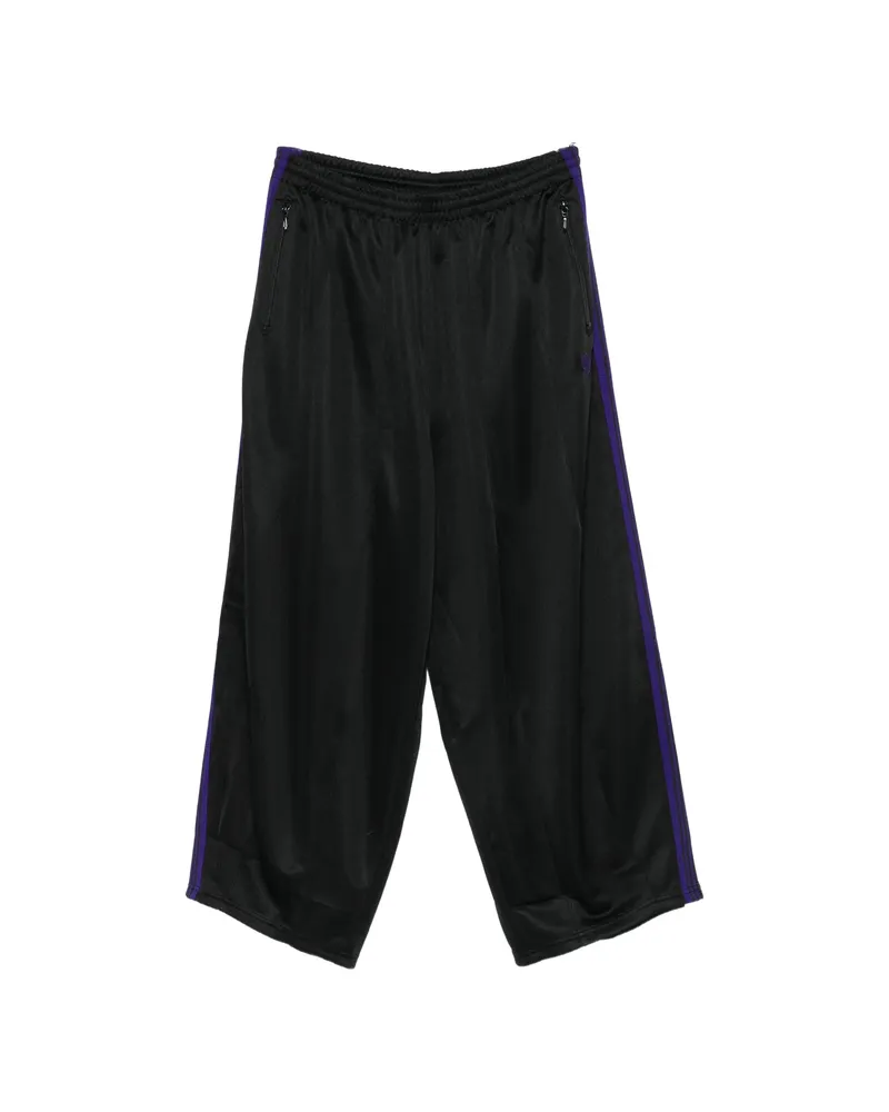 NEEDLES Side-stripe Logo-embroidered Track Pants Black