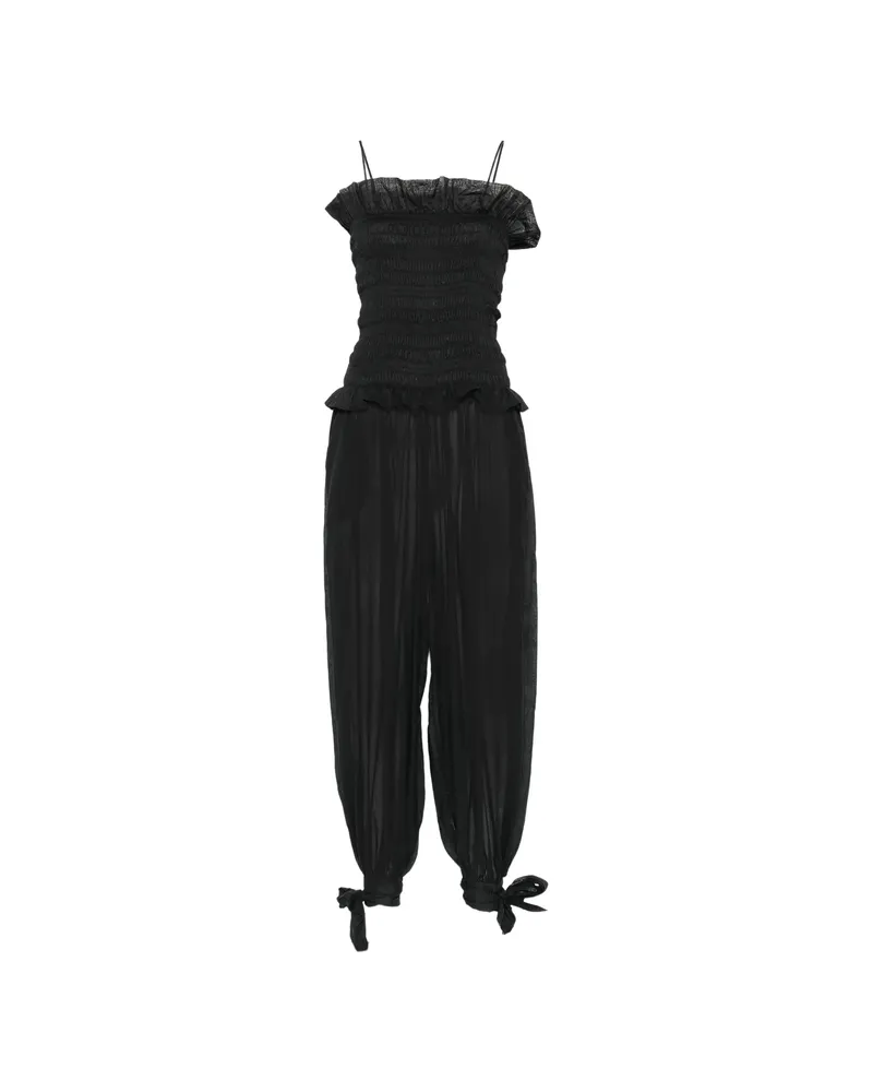 ANDAMANE Noor Ruffled Jumpsuit Black