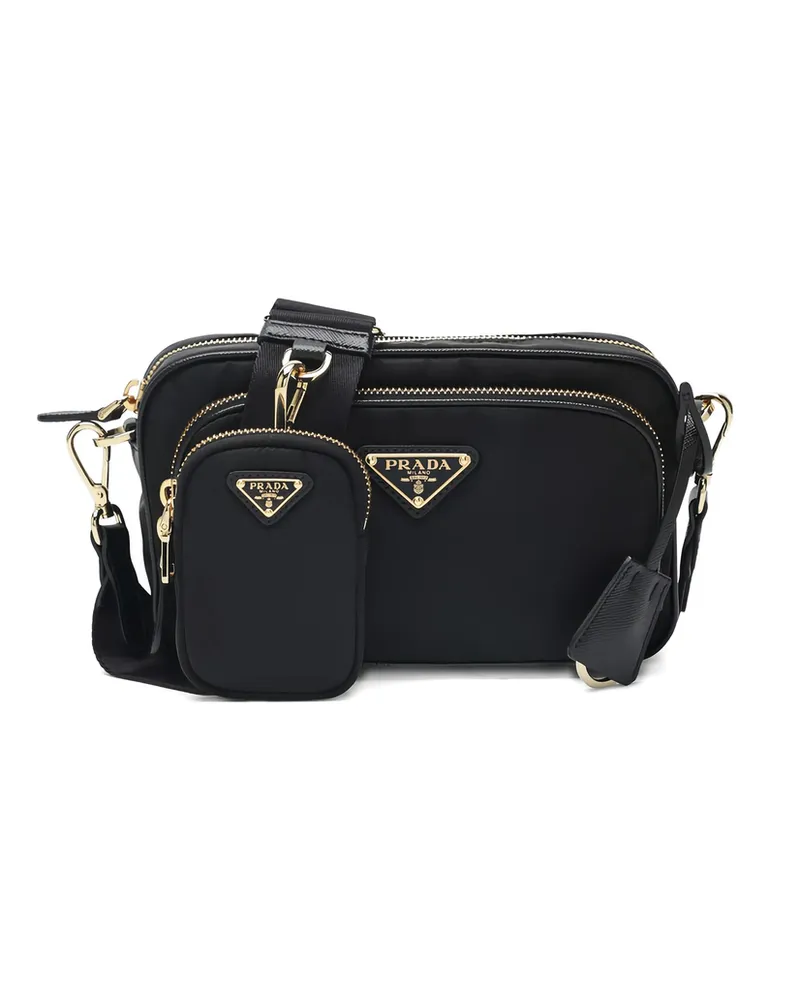 Prada Top-zip Cross Body Bag Black