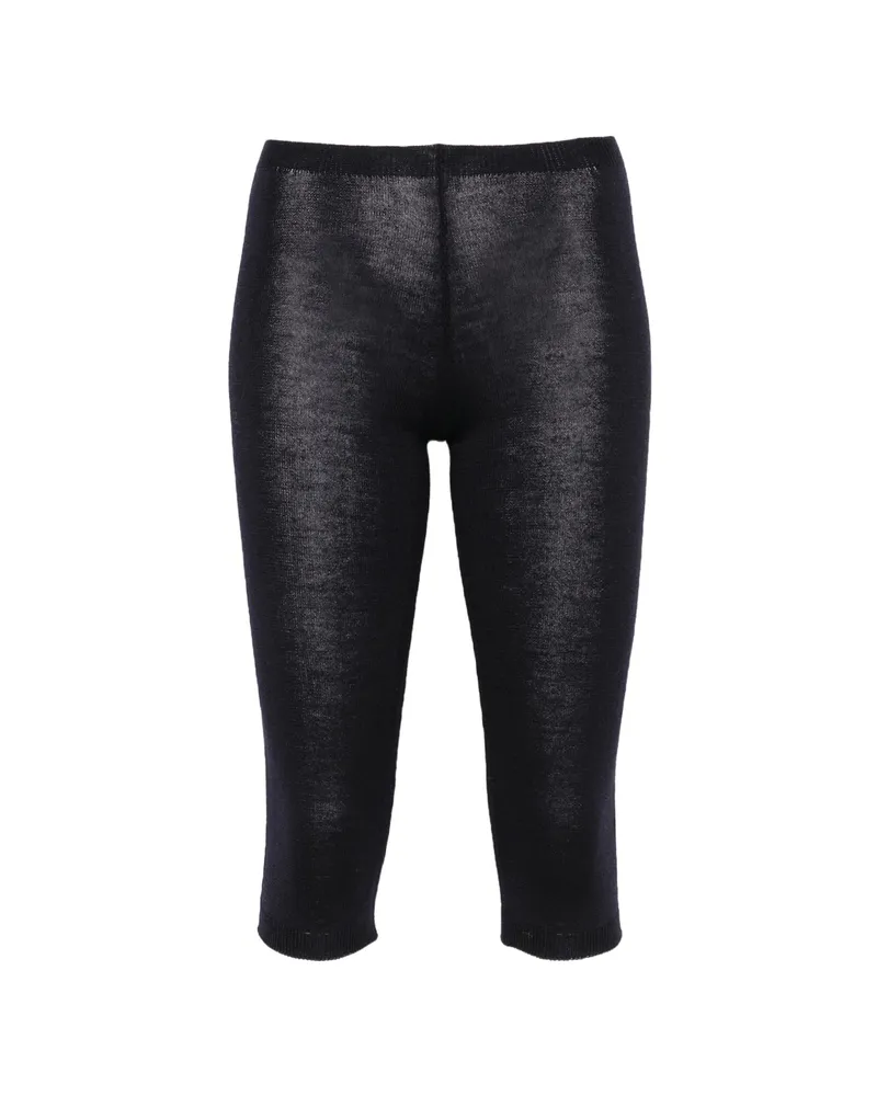 Paloma Wool Fine-knit Cropped Shorts Blue