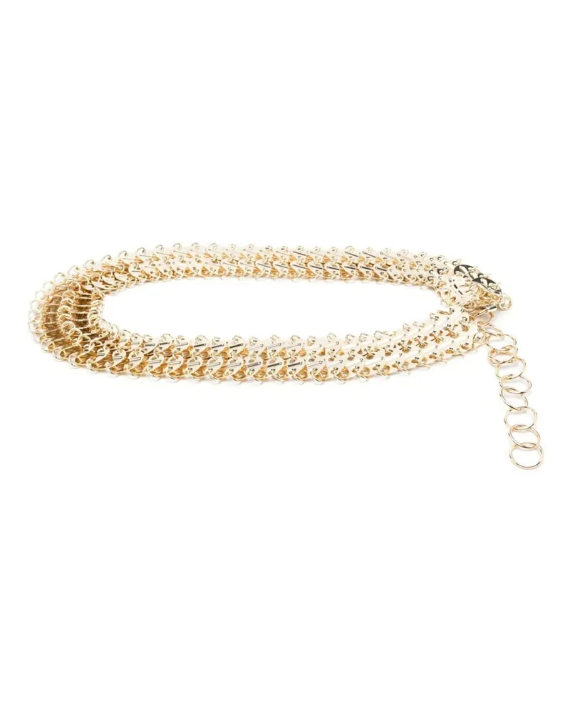 Paco Rabanne Chain-link Clasp-fastening Belt Gold