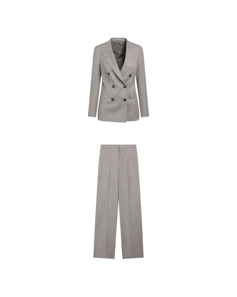 Tagliatore Double-breasted Tailored Suit Grey