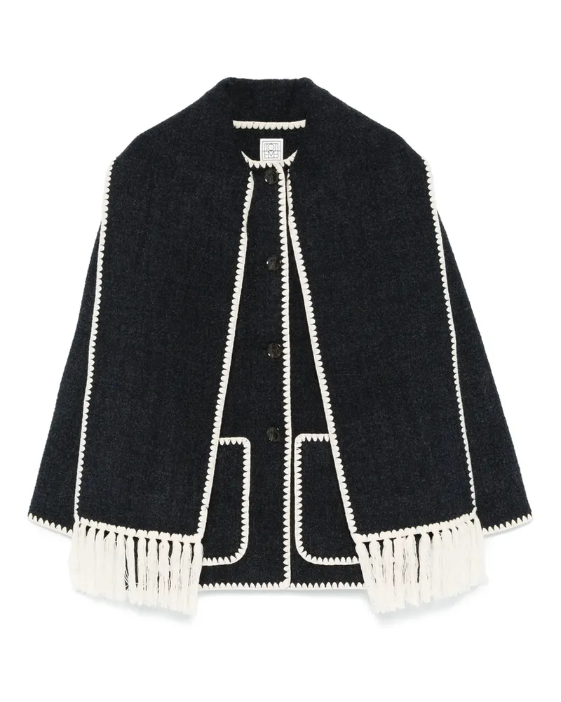 Totême Attached-scarf Jacket Black