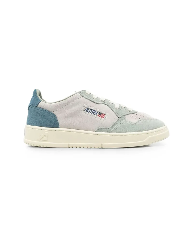 AUTRY Medalist Panelled Leather Sneakers Neutrals