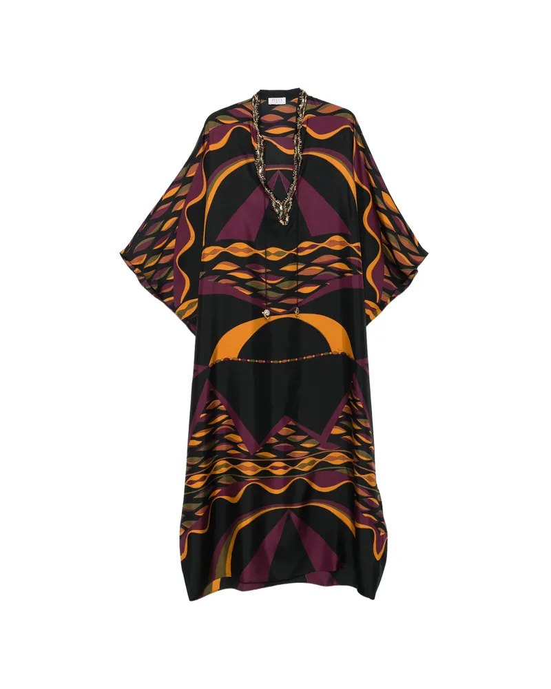 Emilio Pucci Embellished Kaftan Maxi Dress Black