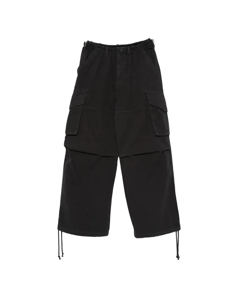 Alexander Wang Cargo Drawstring Trousers Black