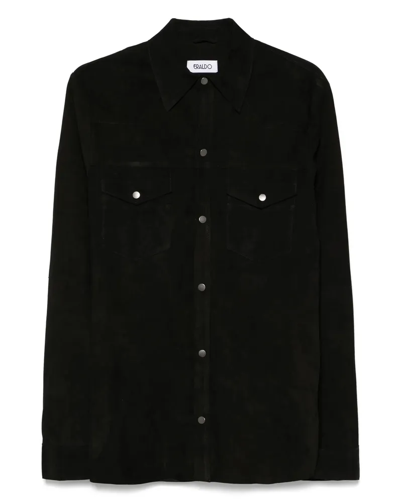 ERALDO Suede Shirt Black