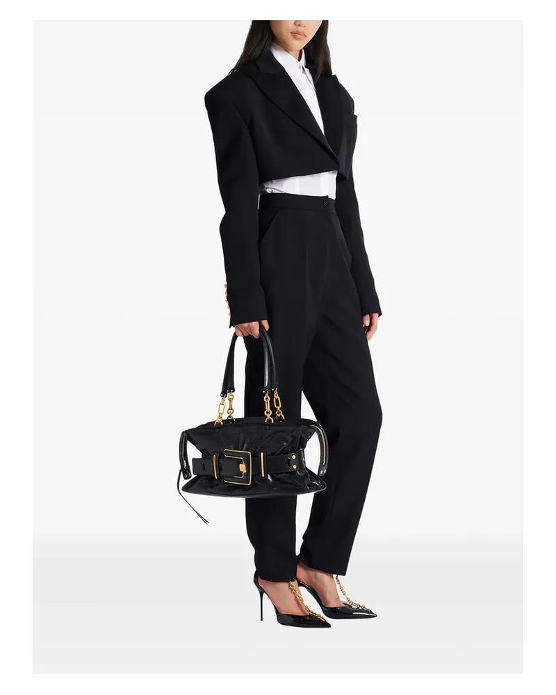 Balmain Anthem Shoulder Bag Black